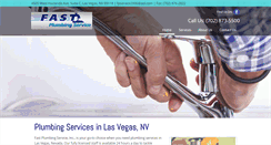 Desktop Screenshot of fastplumbinglv.com