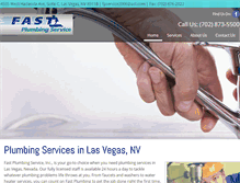 Tablet Screenshot of fastplumbinglv.com